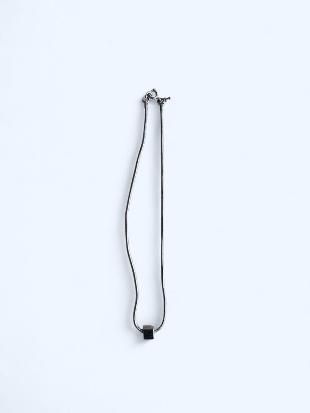 Minimalist Cube Pendant‎ Necklace by Trifari
